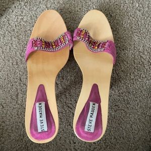 Steve Madden Nymph Fuschia Suede size 11